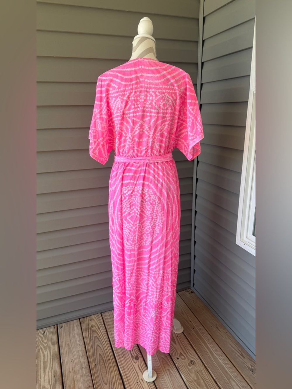 NWT- LOLA AUSTRALIA 🇦🇺 NORMAN BANDI COTTON MAXI PINK SZ M - Picture 4 of 12